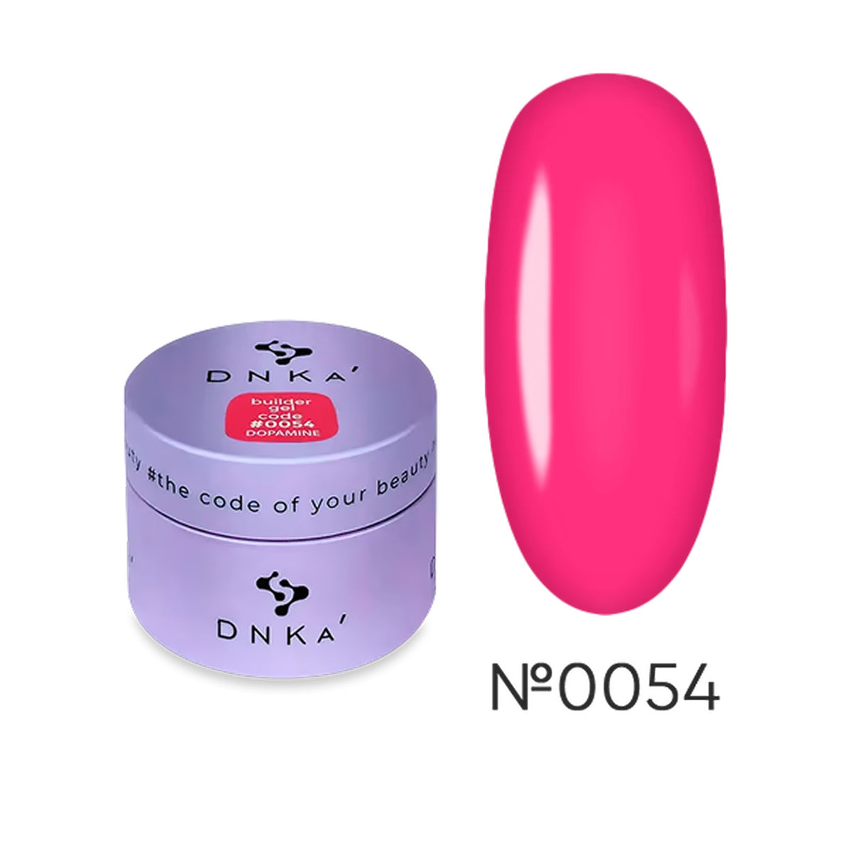 DNKa Builder Gel #0054 Dopamine, 15ml jar on a white background