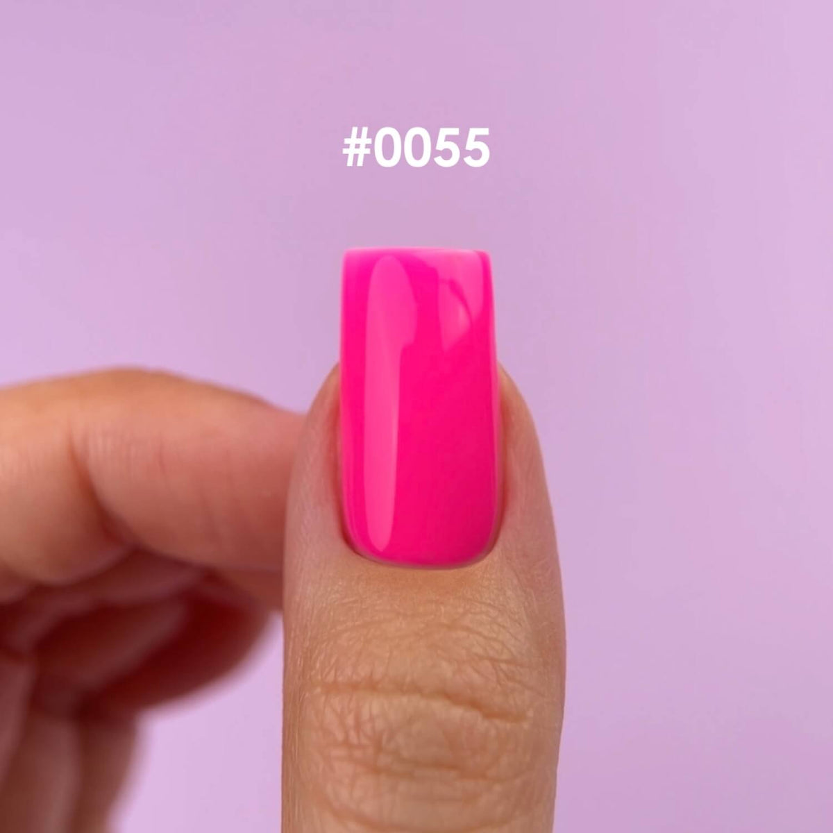 Close-up of the rigid, cured finish of DNKa Builder Gel #0055