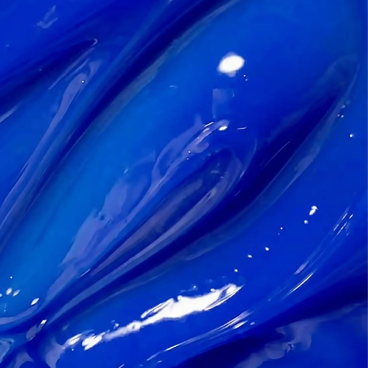 Close-up of the rigid, cured finish of DNKa Builder Gel #0057 Dopamine