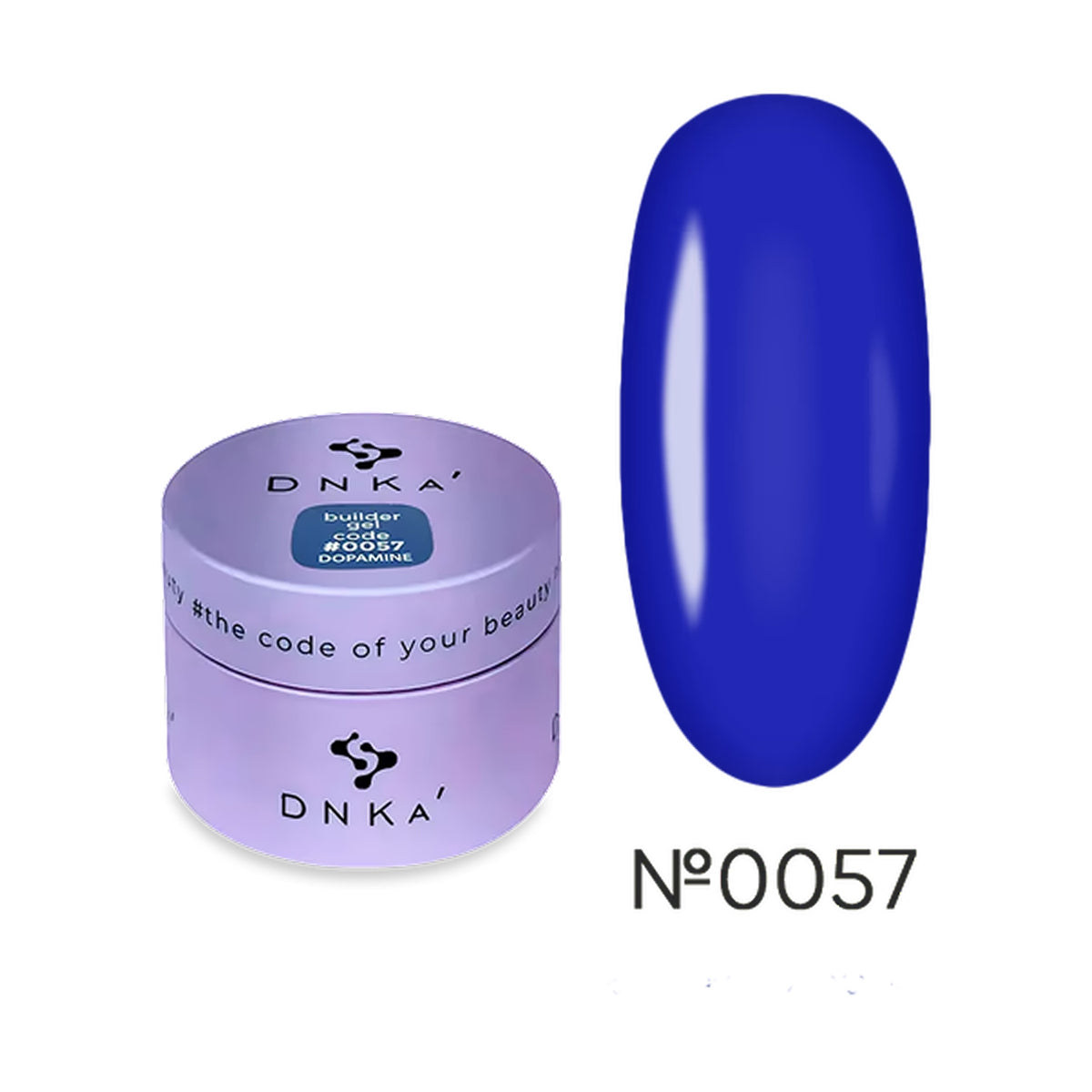 DNKa Builder Gel #0057 Dopamine, 15ml jar on a white background
