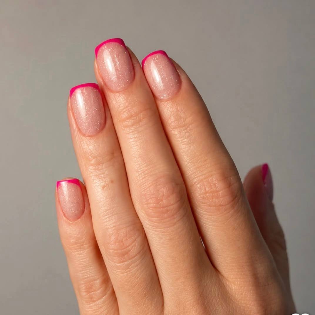 30ml — DNKa Builder Gel Hollywood Glow #0032 — full extension set, reflective light pink finish