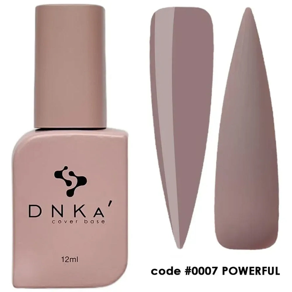 DNKa Cover Base #0007 Powerful shown in 12ml and 30ml sizes together
