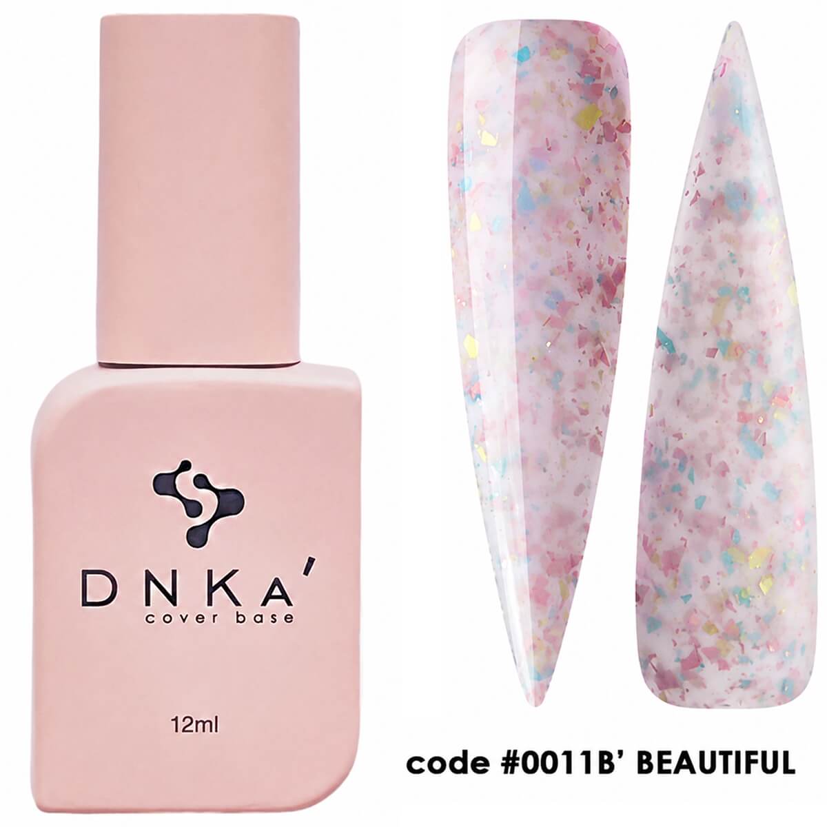 DNKa Cover Base #0011B Beautiful bottle on a white background