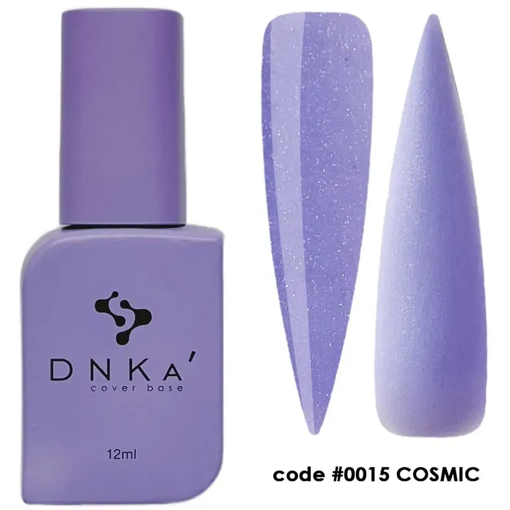 DNKa Cover Base #0015 Cosmic, 12ml bottle next to the 30ml size