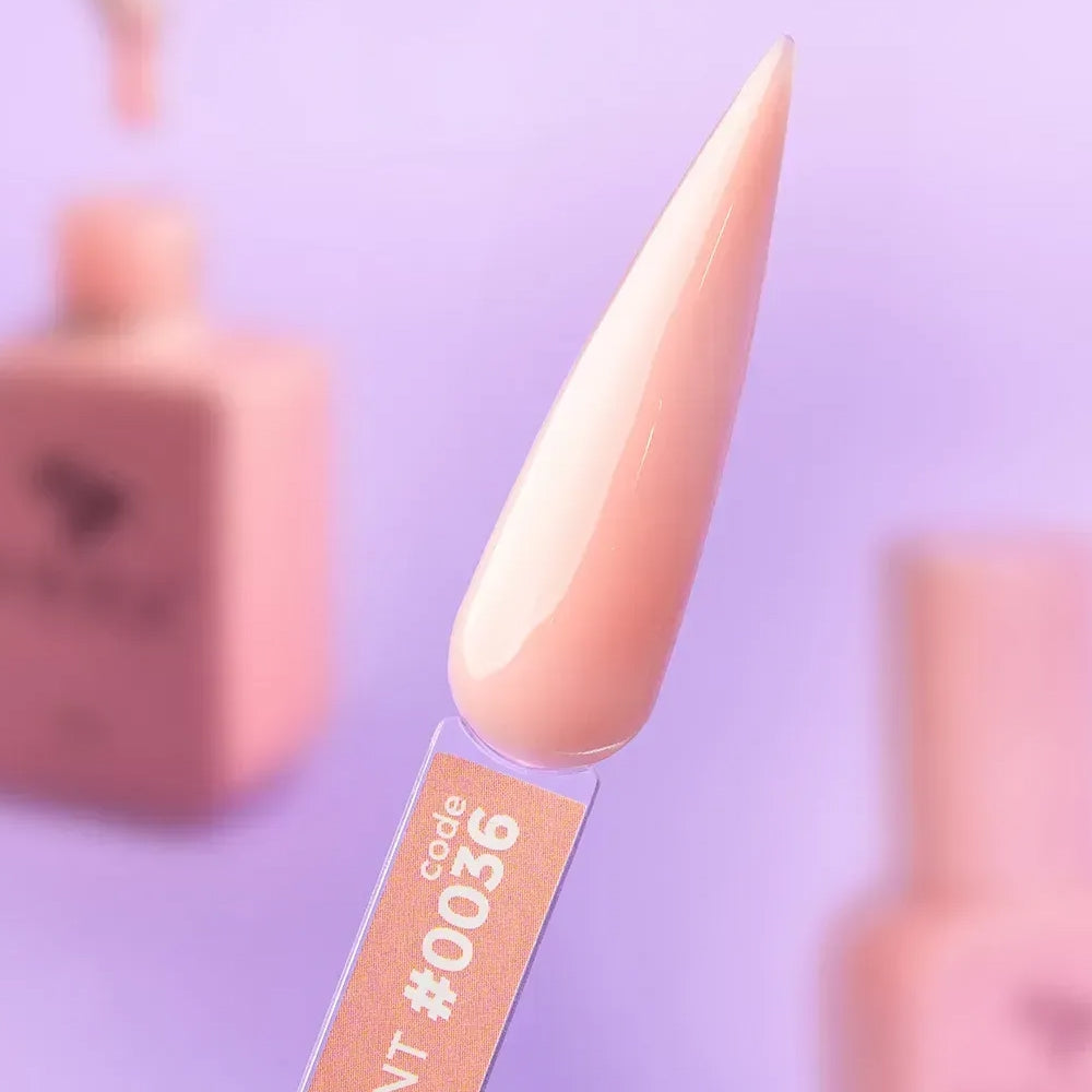 DNKa Cover Base #0036 Elegant beige-peach gel swatch