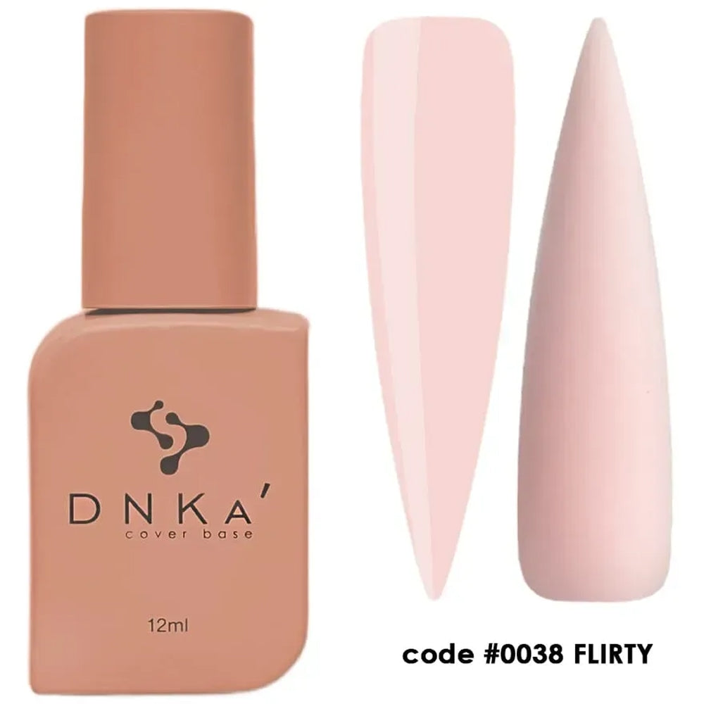 DNKa Cover Base #0038 Flirty gentle pink gel swatch
