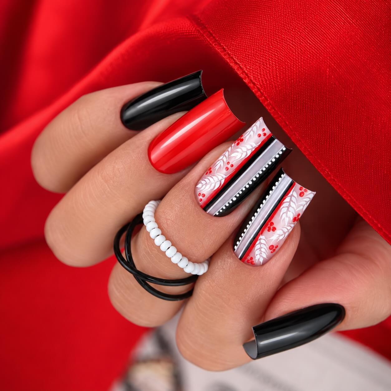 DNKa Gel Paint Ethno Red — closed bottle, dense red nail art paint