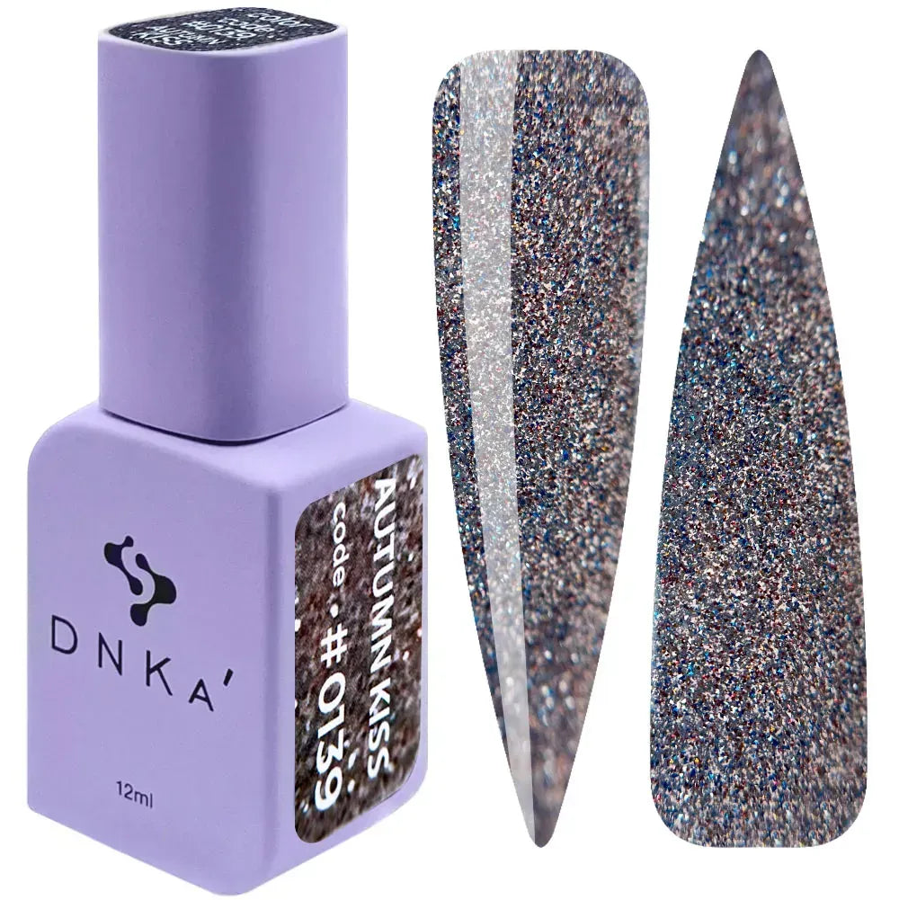 DNKa Gel Polish Color #0139 Autumn Kiss — closed bottle, violet reflective