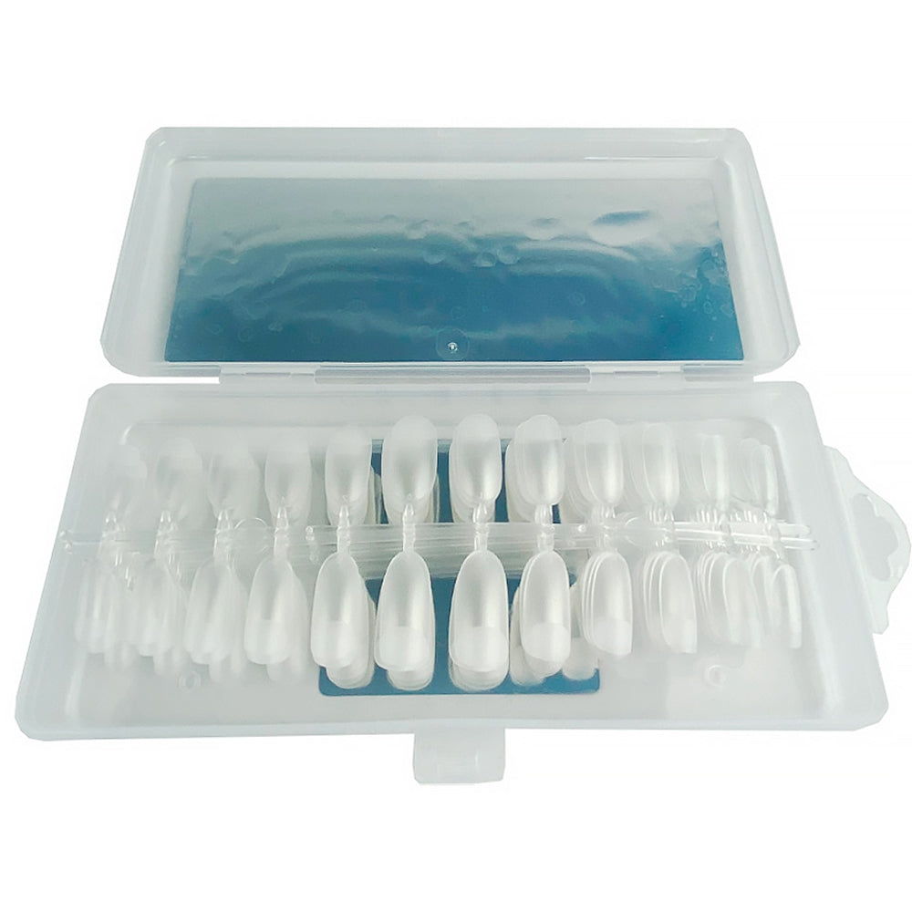DNKa Professional Nail Gel Tips Oval — size range laid out