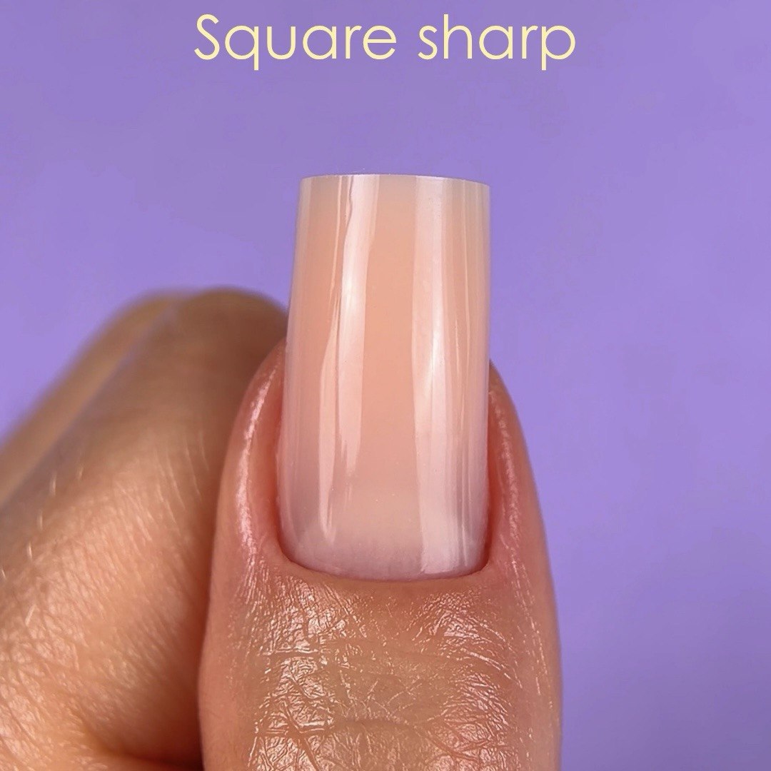DNKa Top Nail Forms Square Sharp — single form close-up, sharp square edge