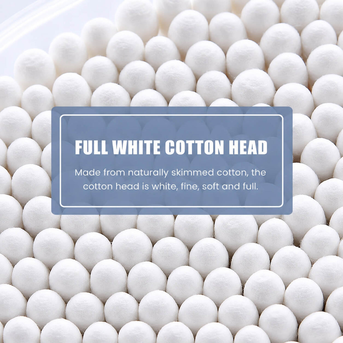 100 pcs double-headed cotton swabs in a small pack