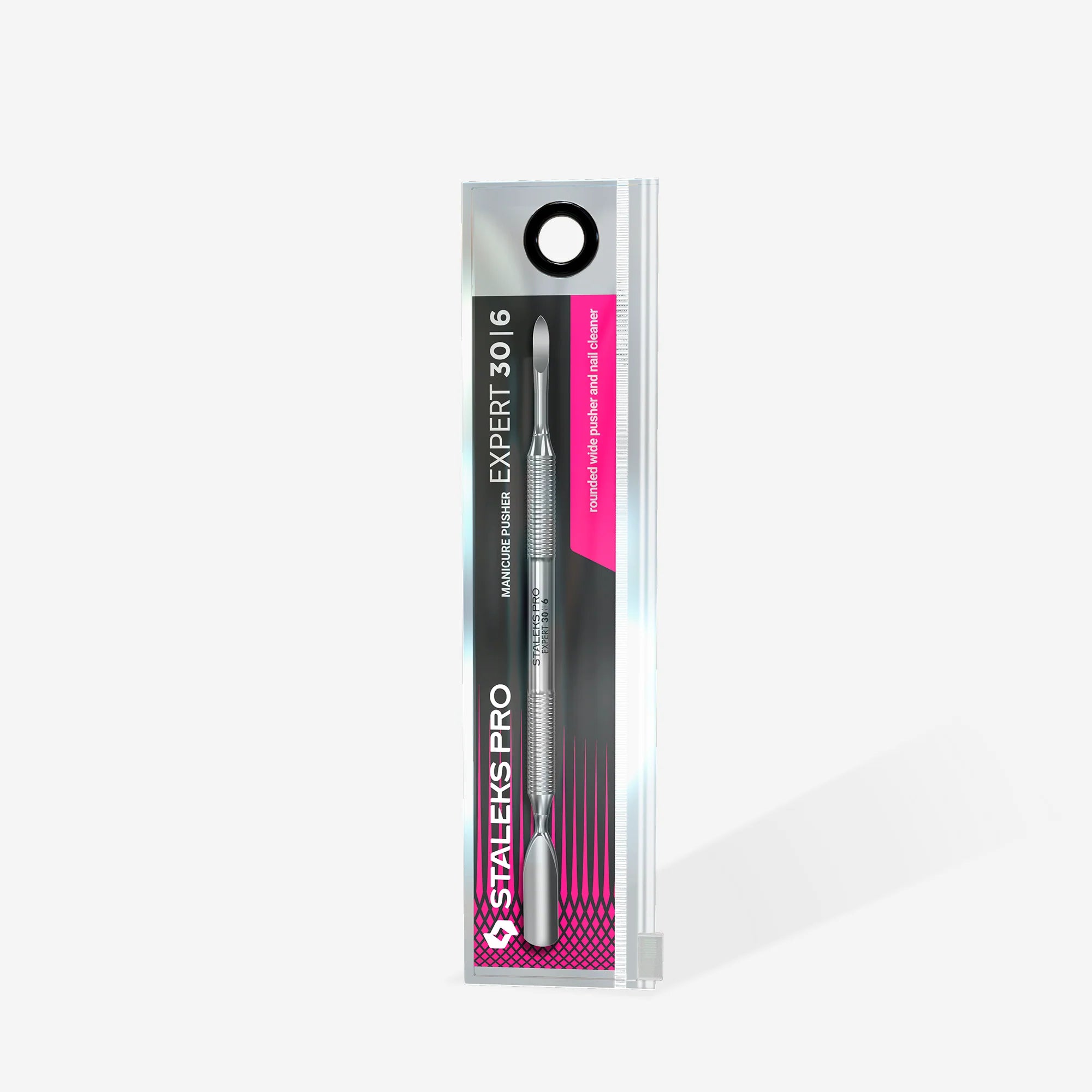Manicure pusher EXPERT 30 TYPE 6 (rounded wide pusher and nail cleaner) PE-30/6 - STALEKS