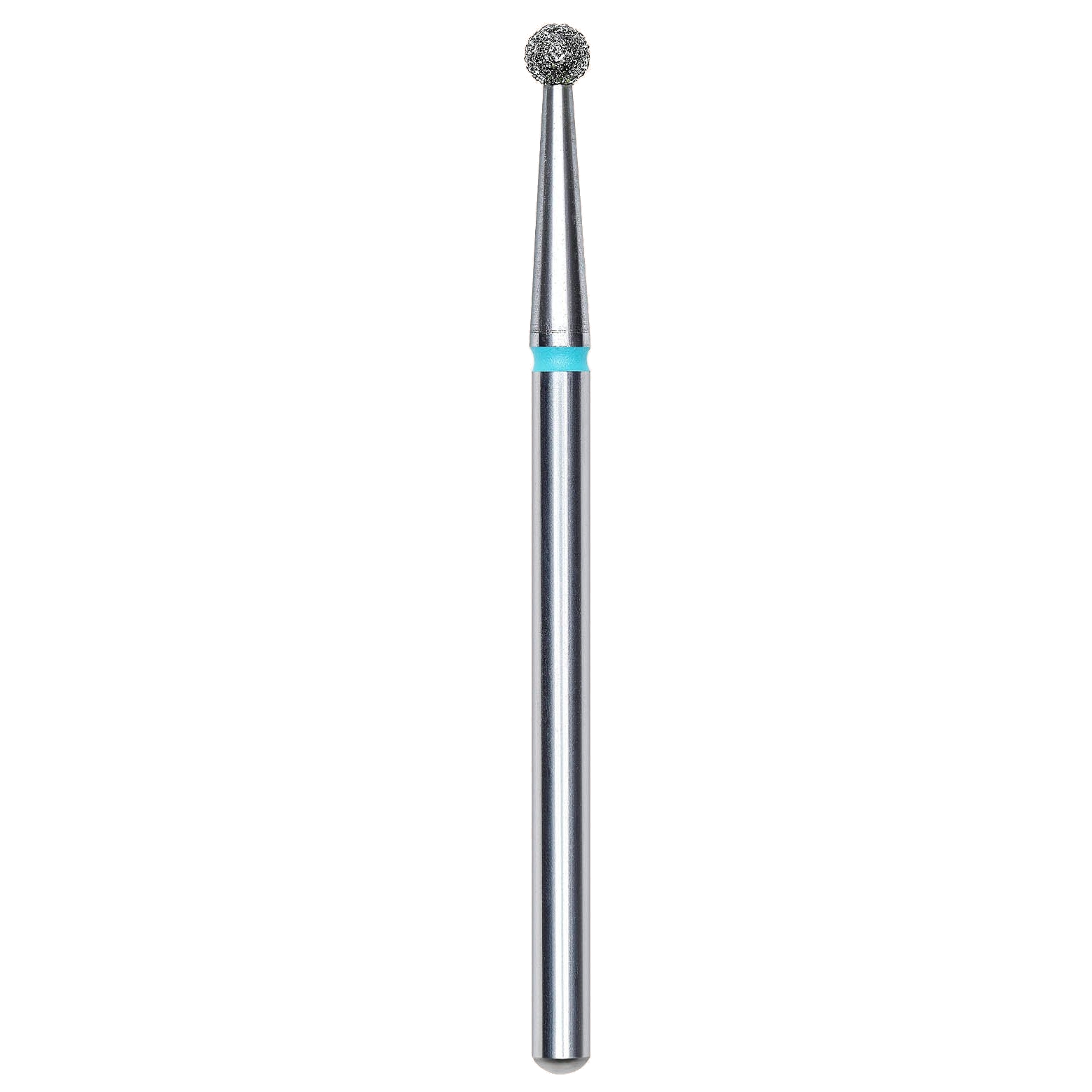 DIAMOND NAIL DRILL BIT, "BALL", BLUE, HEAD DIAMETER 2.5MM (FA01B025) - STALEKS™