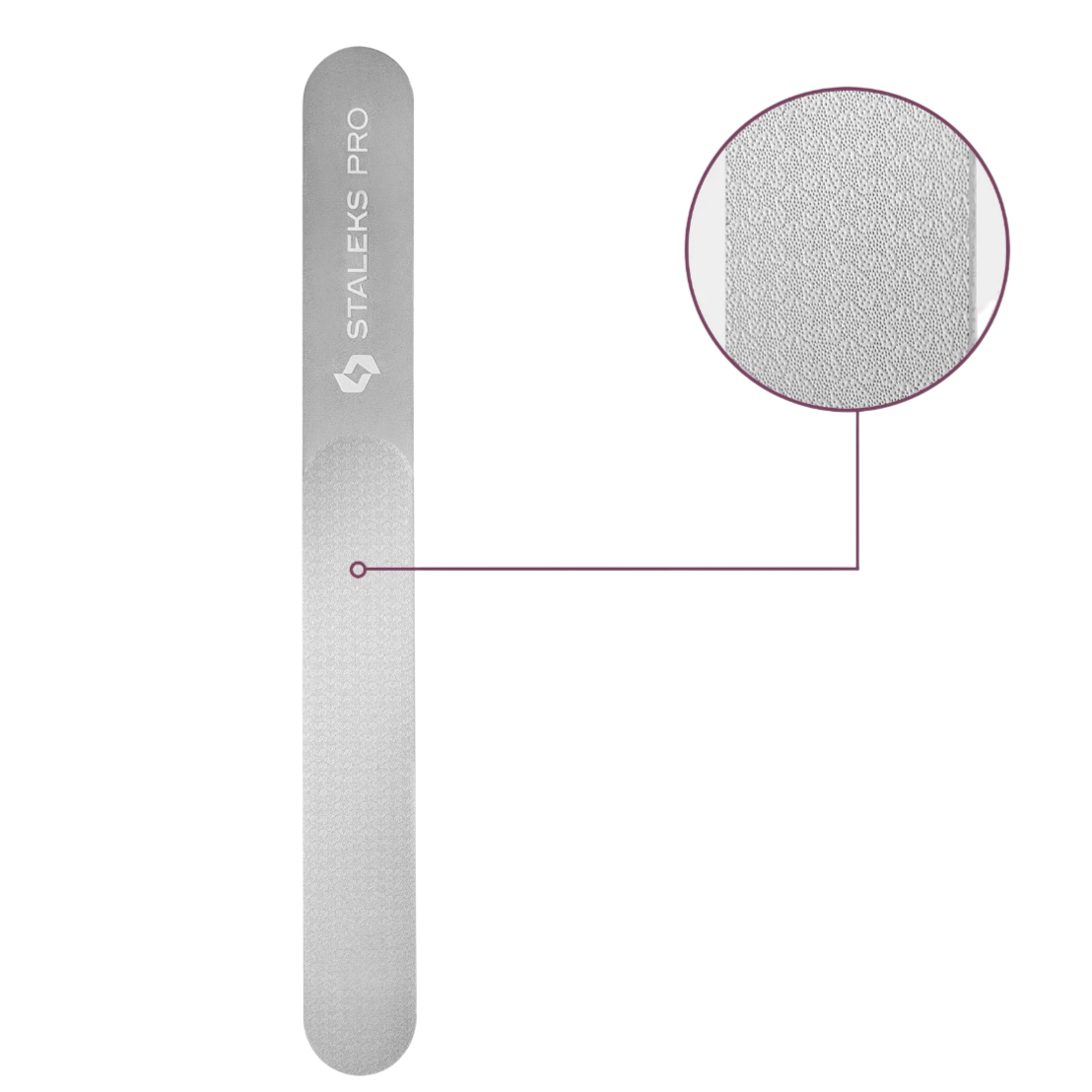 Laser Nail File EXPERT 11 165 mm (Wide Straight With Handle) FE-11-165 -STALEKS