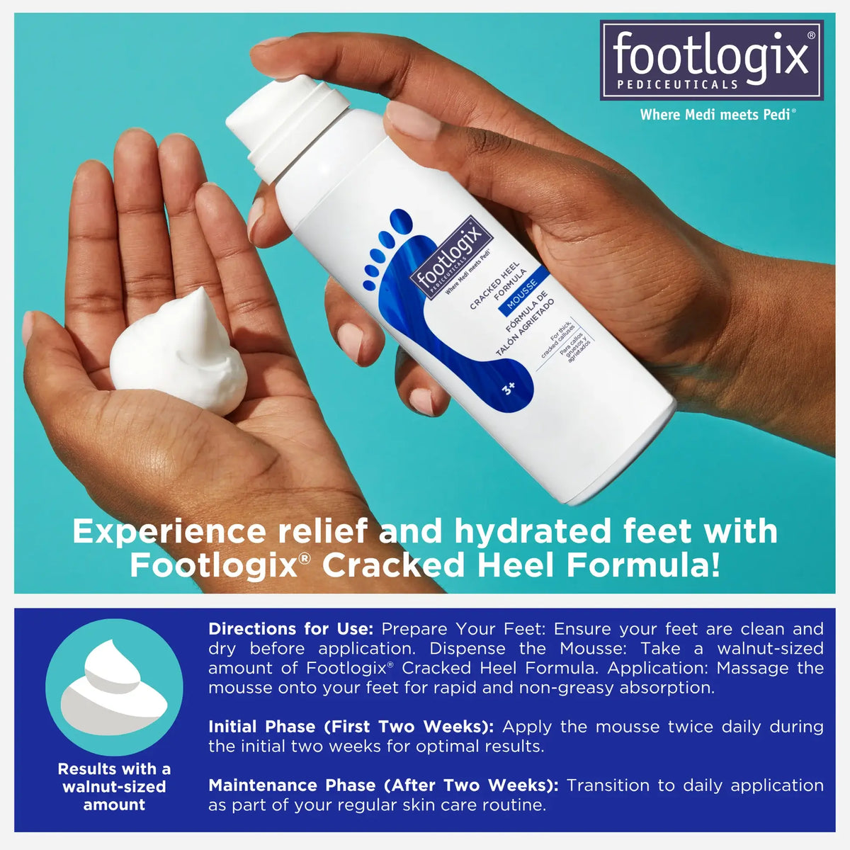 Footlogix Cracked Heel Foot Care Foam