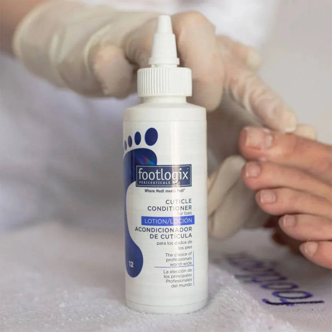 Footlogix Cuticle Conditioner Lotion with Dermal Infusion Technology label
