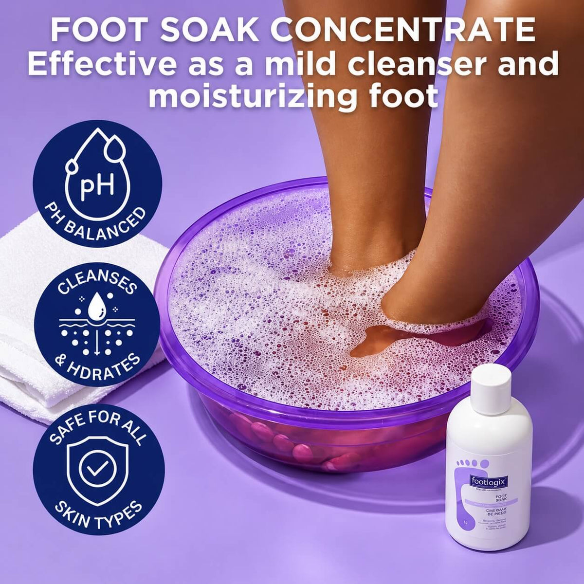 Footlogix - Foot Soak Concentrate, 250ml / 946ml