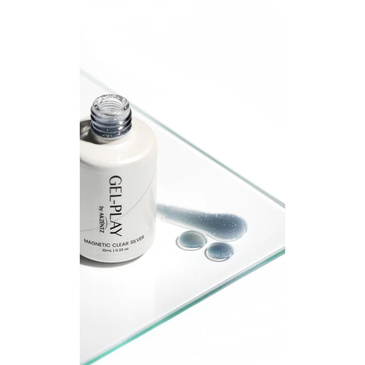 Akzentz - Gel Play Magnetic Clear Silver, 10ml