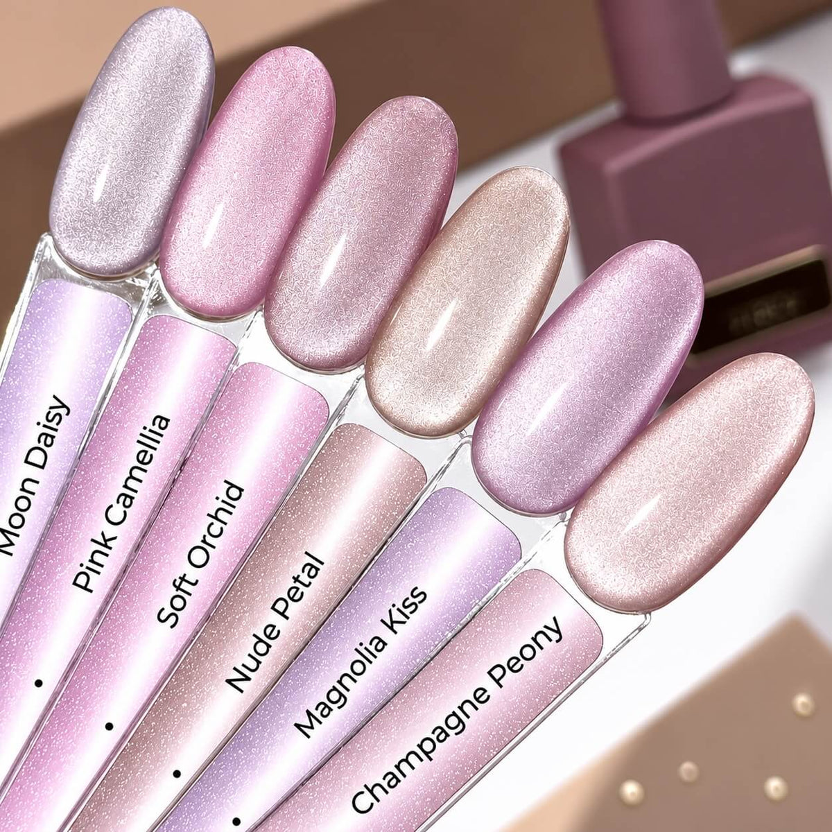 HEYLOVE Cat's Eye Nude Petal Gel