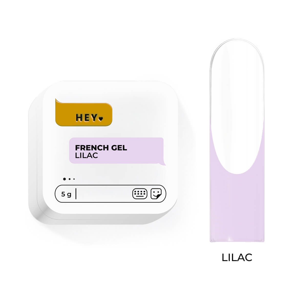 HEYLOVE French Gel Lilac, 5 g jar