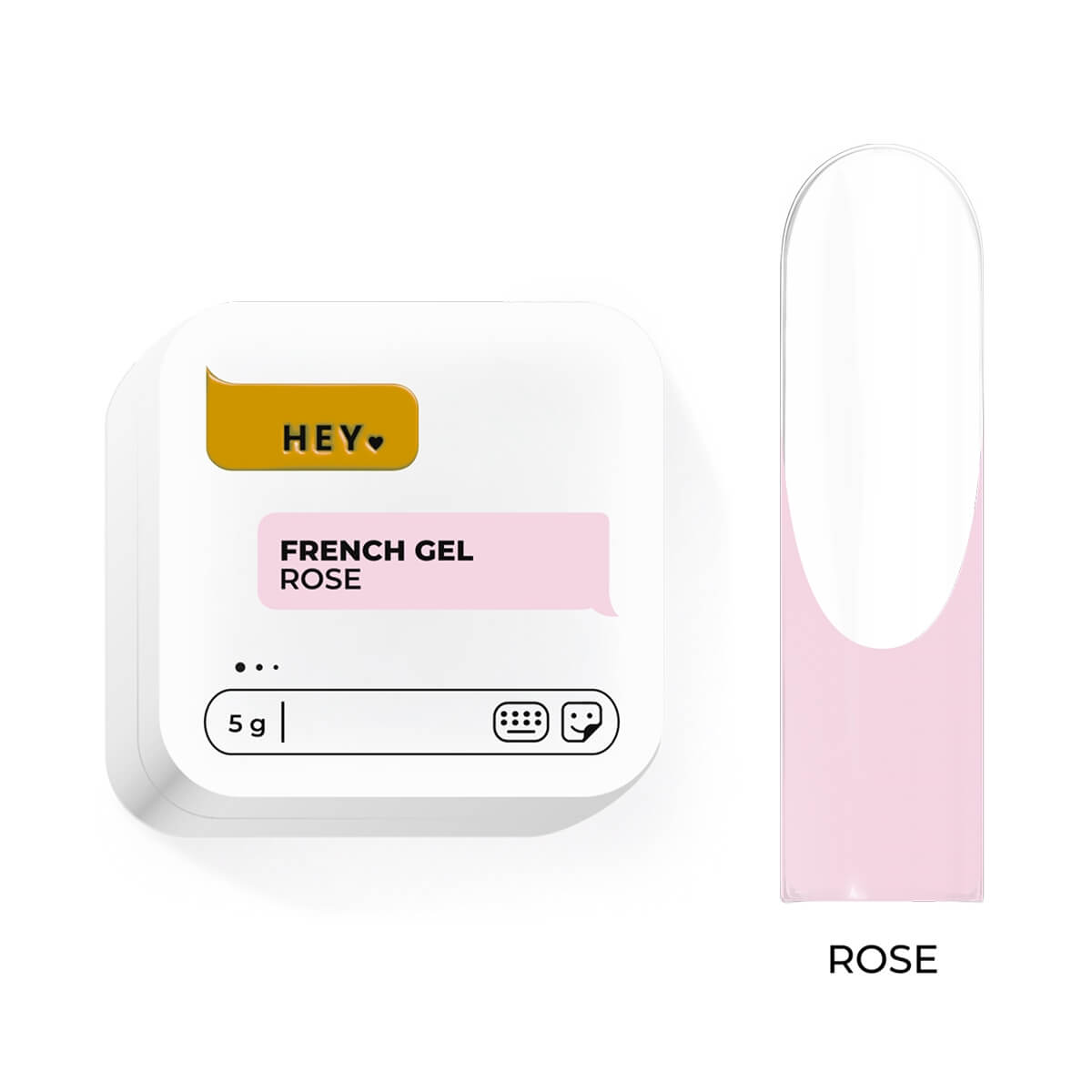 HEYLOVE - French Gel Rose, 5 g