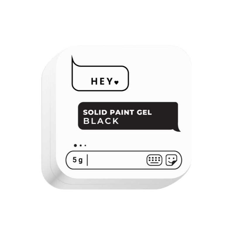 HEYLOVE - Solid Platinum Gel Black, 5g
