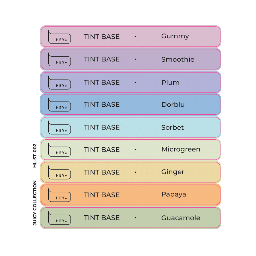 HEYLOVE - Stickers for Swatches Juicy Collection #2