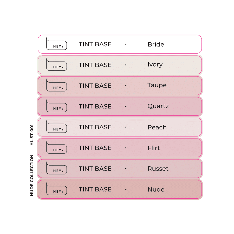 HEYLOVE - Stickers for Swatches Nude Collection #1