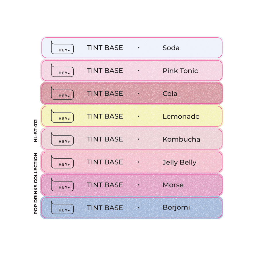 HEYLOVE - Stickers for Swatches Pop Drinks Collection #12