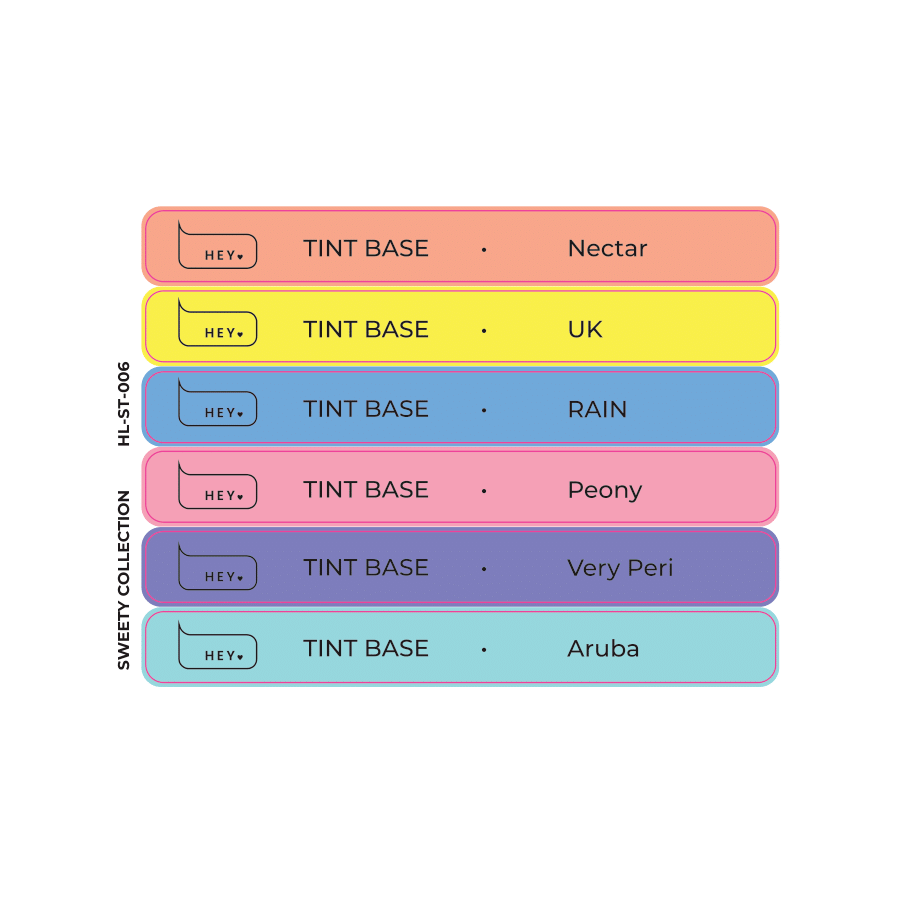 HEYLOVE - Stickers for Swatches Sweety Collection #6