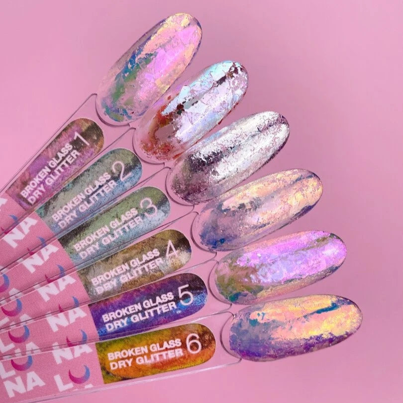 Broken Glass Dry Glitter Set (6pcs) - LUNA