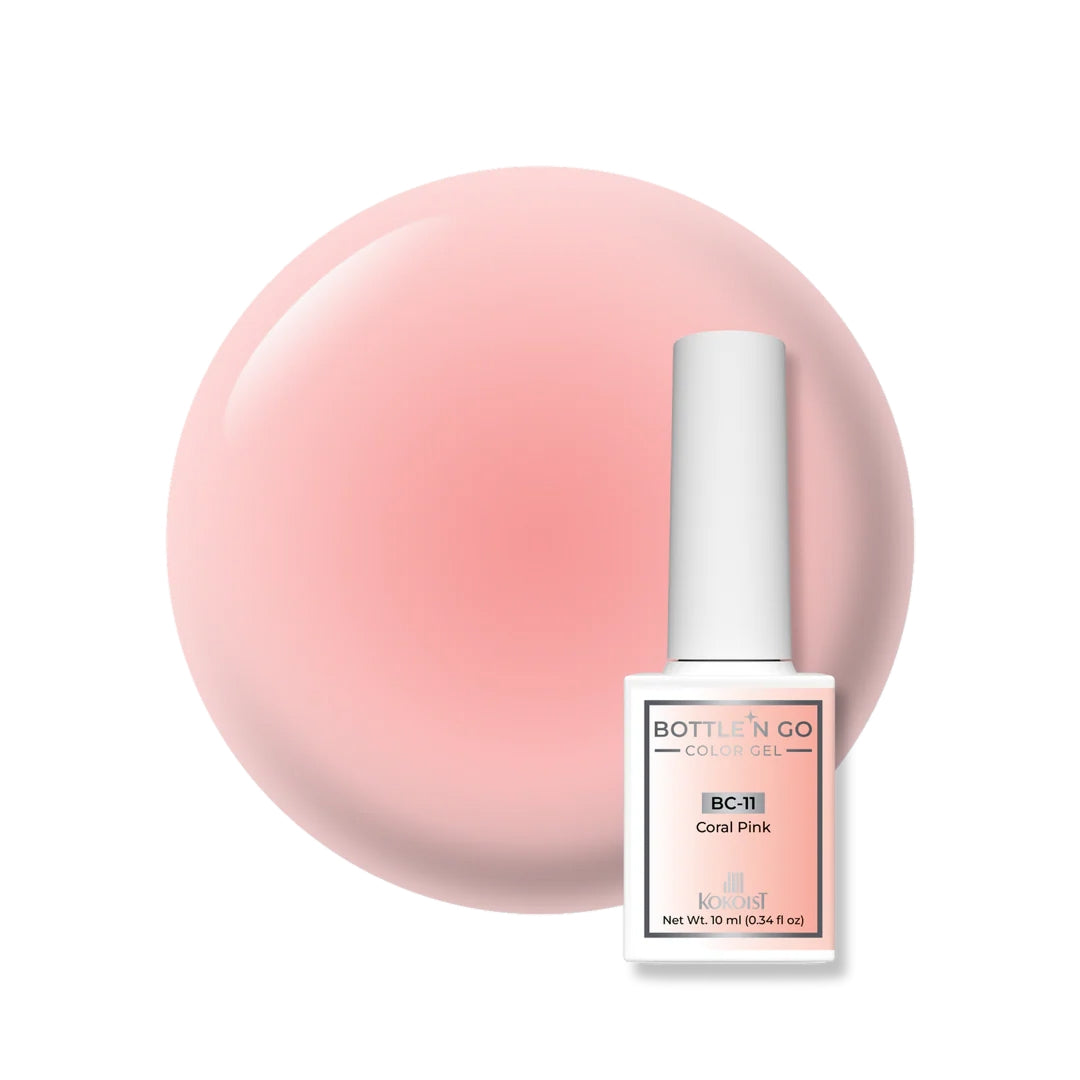 Kokoist Bottle 'N Go BC-11 Color Gel Coral Pink, 10ml