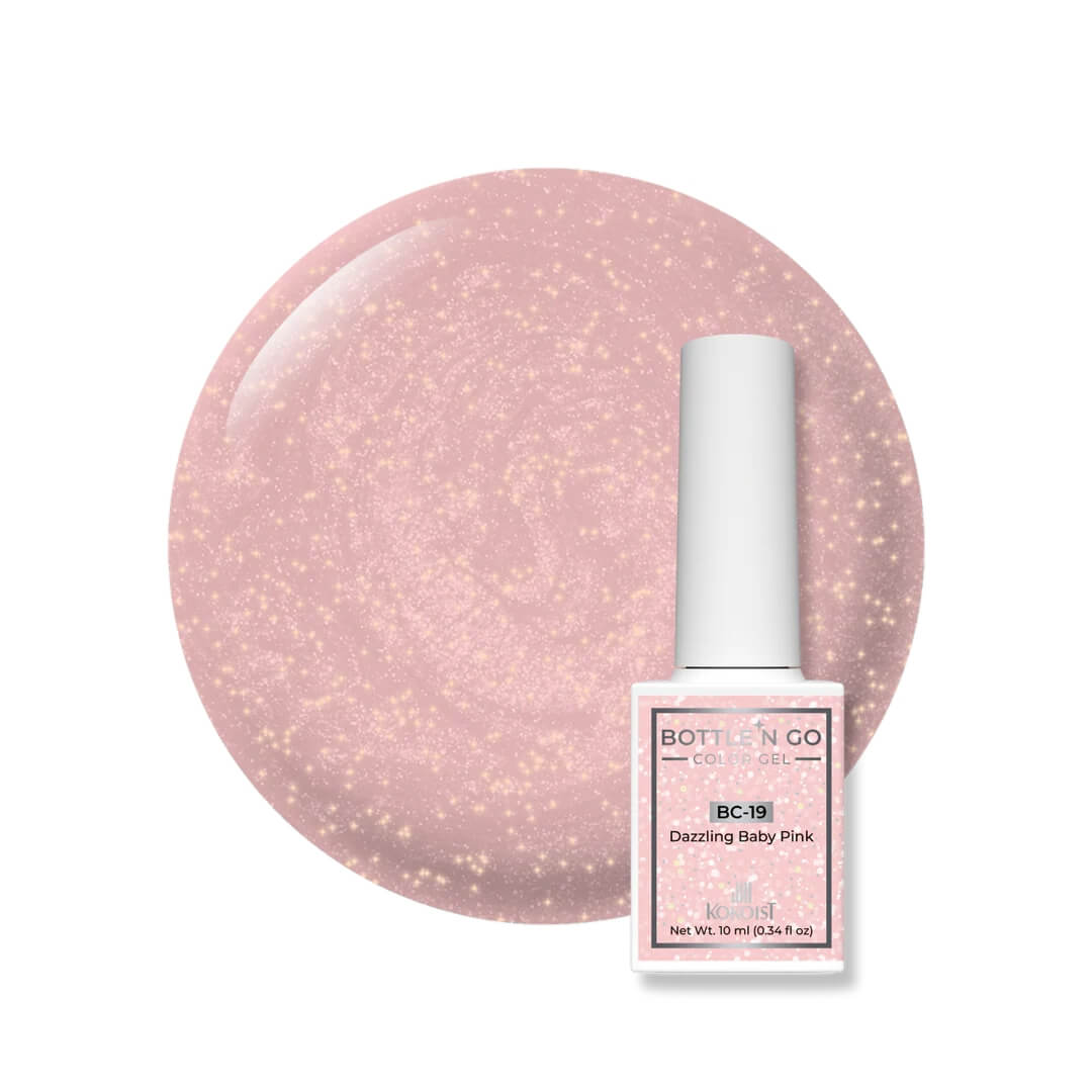Kokoist Bottle 'N Go BC-19 Color Gel Dazzling Baby Pink, 10ml