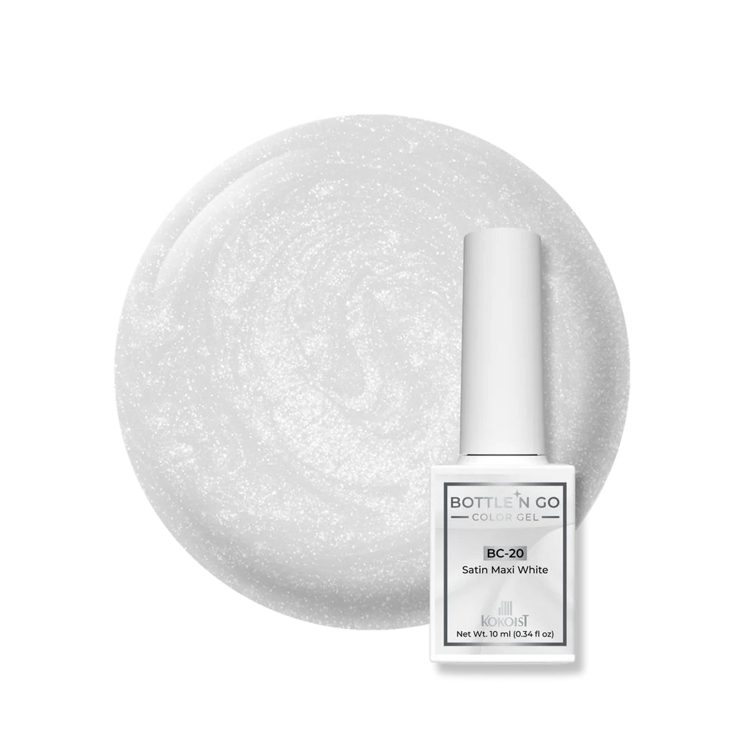 Kokoist Bottle 'N Go BC-20 Color Gel Satin Maxi White, 10ml
