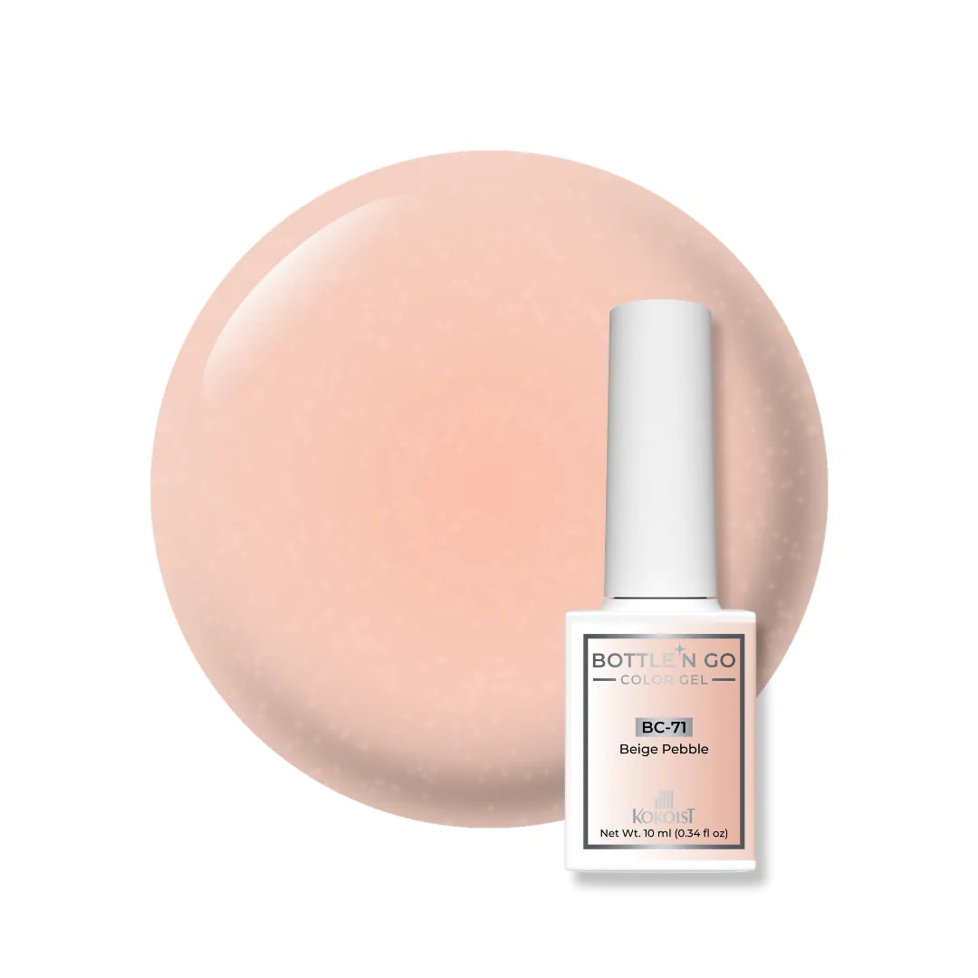 Kokoist Bottle 'N Go BC-71 Beige Pebble, 10ml, full manicure application