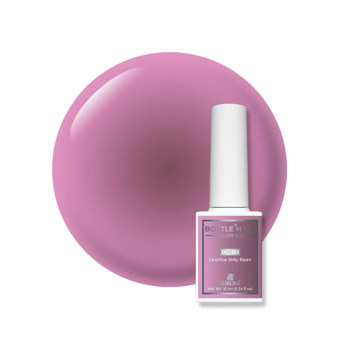 Kokoist Bottle 'N Go BC-80 Licorice Jelly Beans, 10ml, deep purple jelly swatch