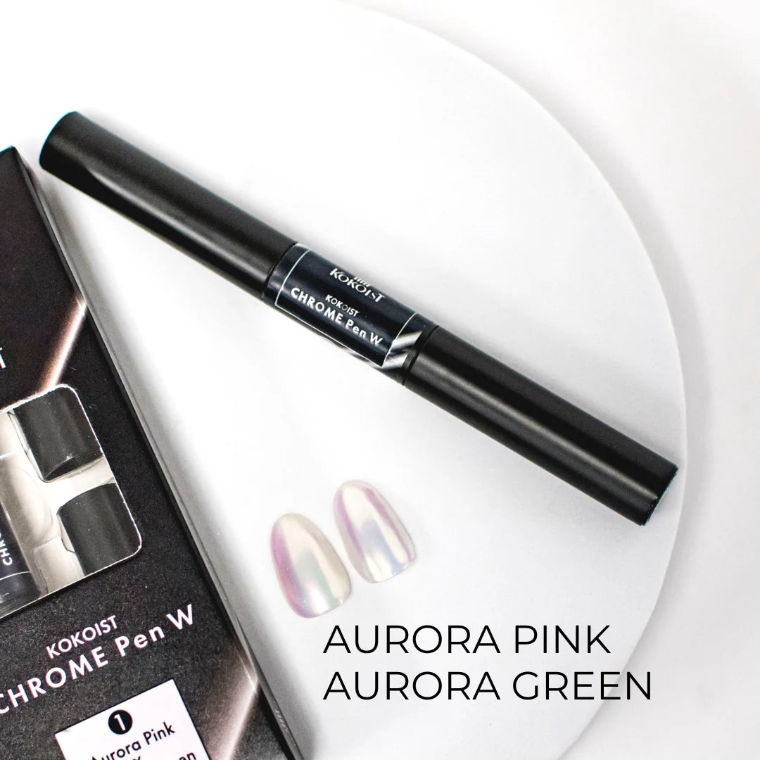 Kokoist - Chrome Pen W 01 Aurora Pink x Aurora Green