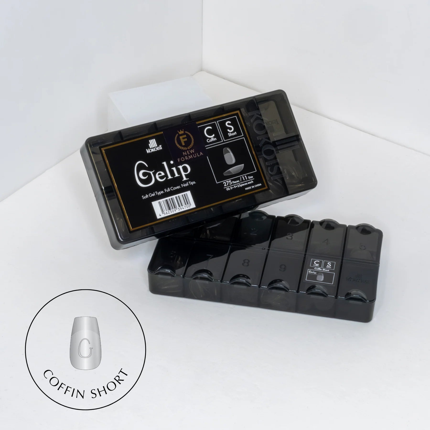 Kokoist - Coffin Short Gelip Extensions, 275pcs