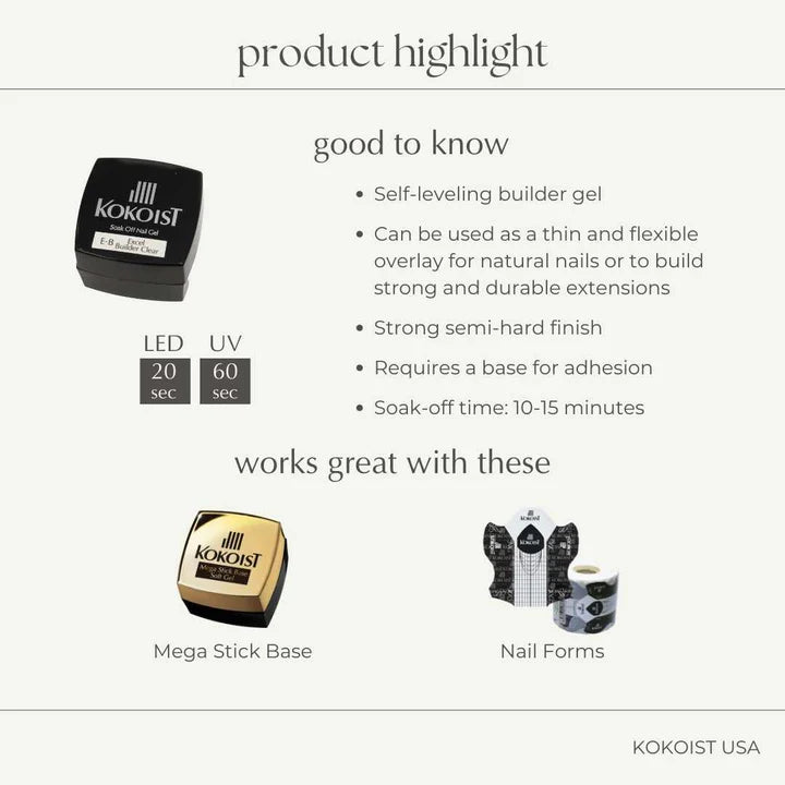 Kokoist - E-B Excel Builder Clear, 4g and 20g