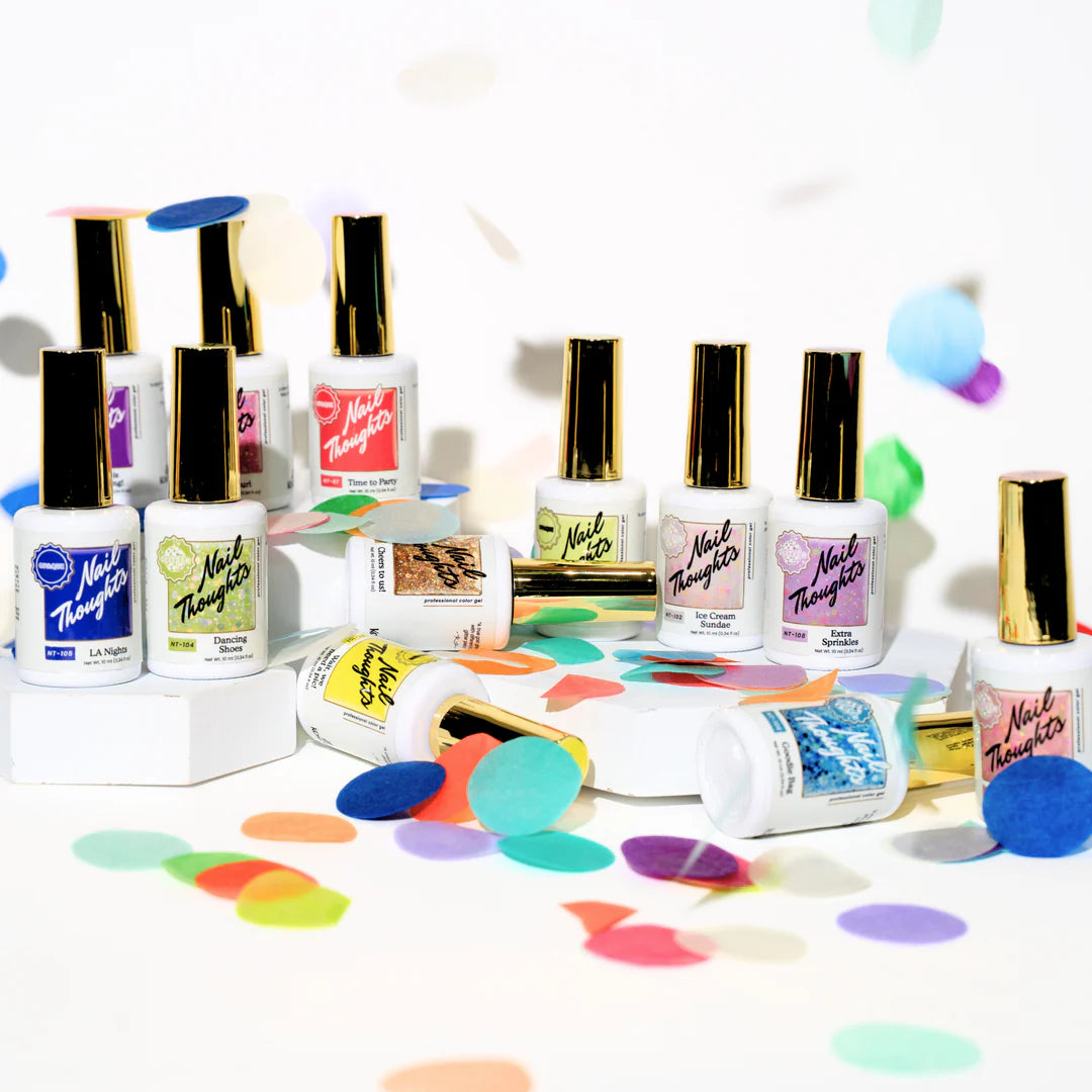 Nail Thoughts gel polish NT-108 Extra Sprinkles