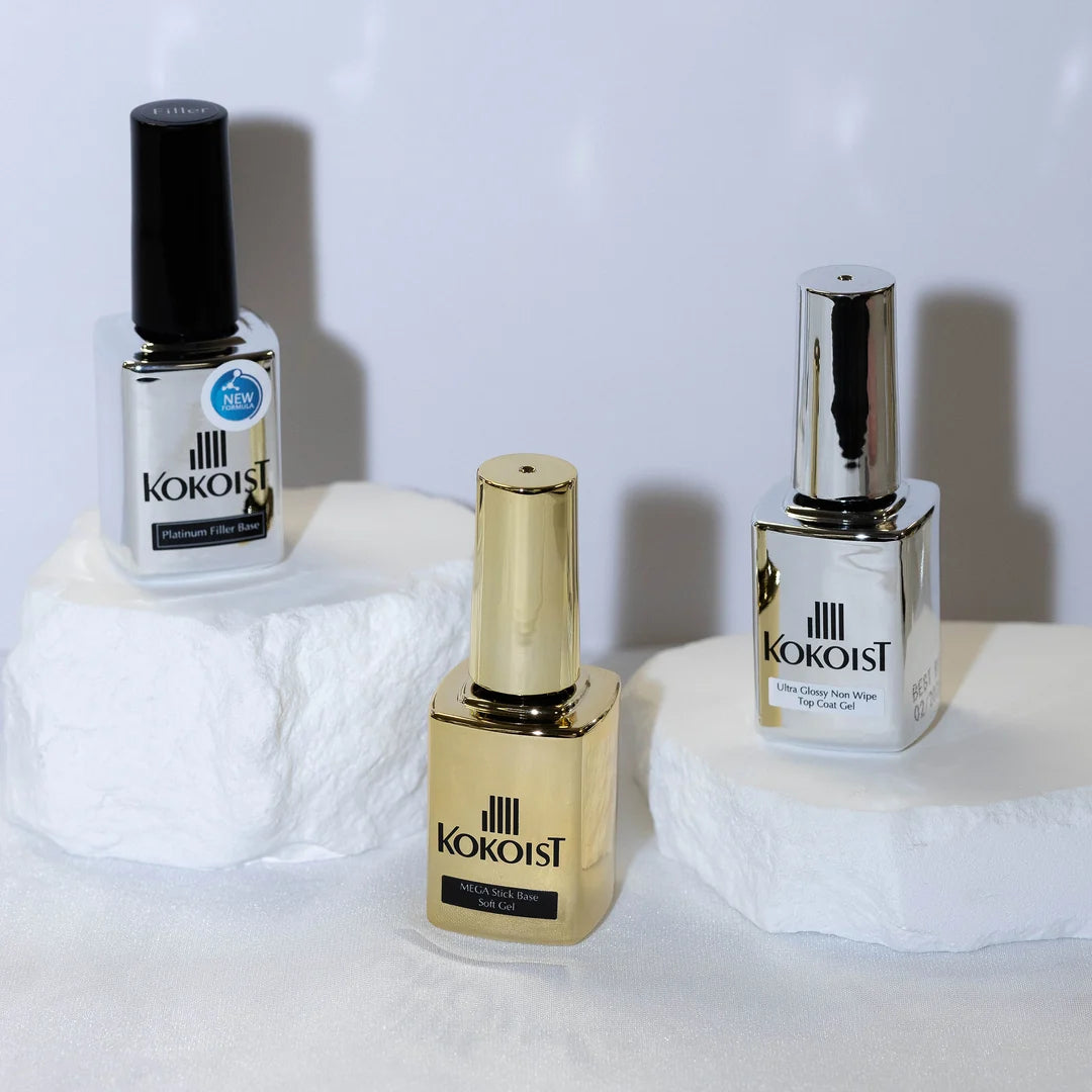 Kokoist Ultra Glossy Non-Wipe Top Coat Gel, 15mL, closed bottle