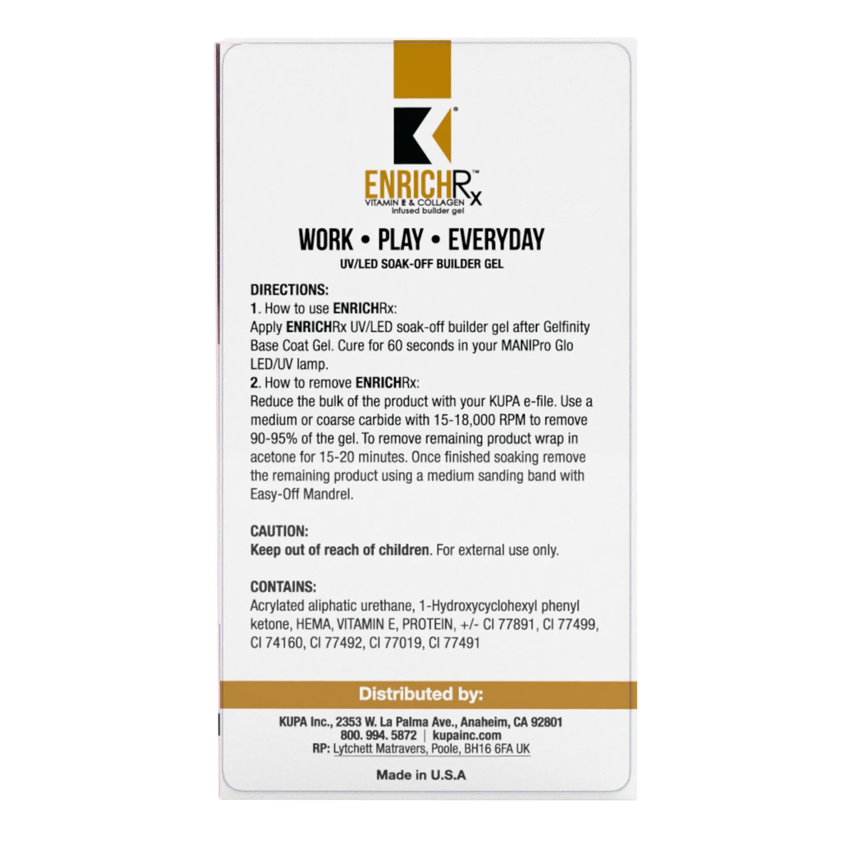 Kupa - Gelfinity EnrichRx Builder Gel Nude Pink, 17ml