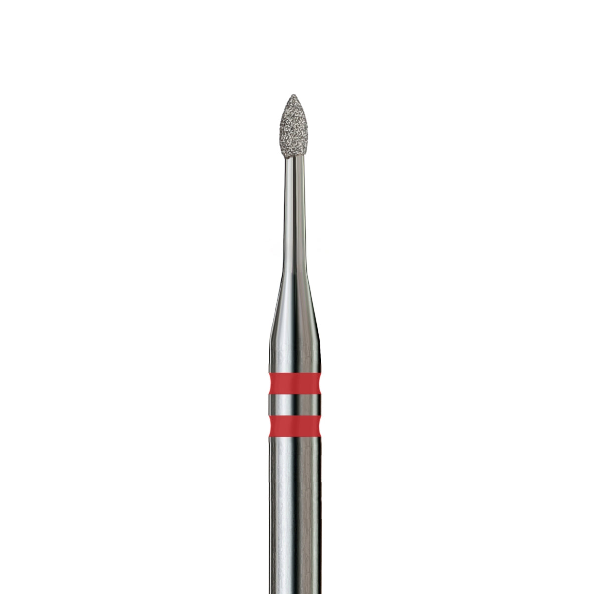 KVADRO Diamond Nail Drill Bit – Bud 0.12 mm – Red