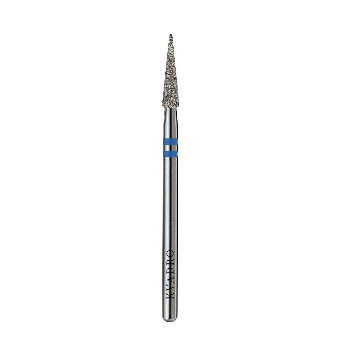 KVADRO Diamond Nail Drill Bit Drop 0.25 mm Blue is designed for precise and controlled nail preparation in professional manicure and pedicure procedures.