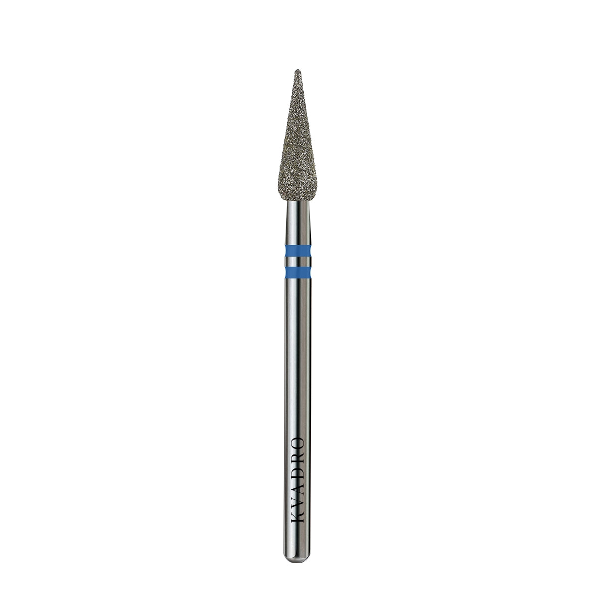 KVADRO Diamond Nail Drill Bit Drop 0.35 mm Blue is designed for controlled and efficient nail preparation in professional manicure and pedicure procedures.