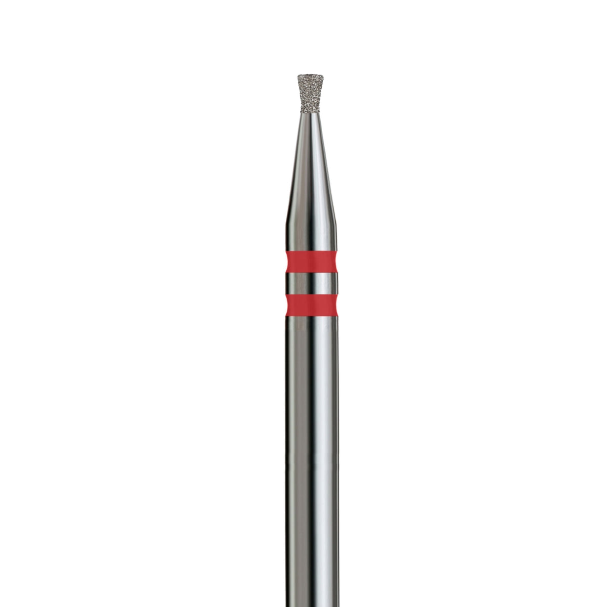 KVADRO Diamond Nail Drill Bit – Inverted Cone 0.12 mm – Red
