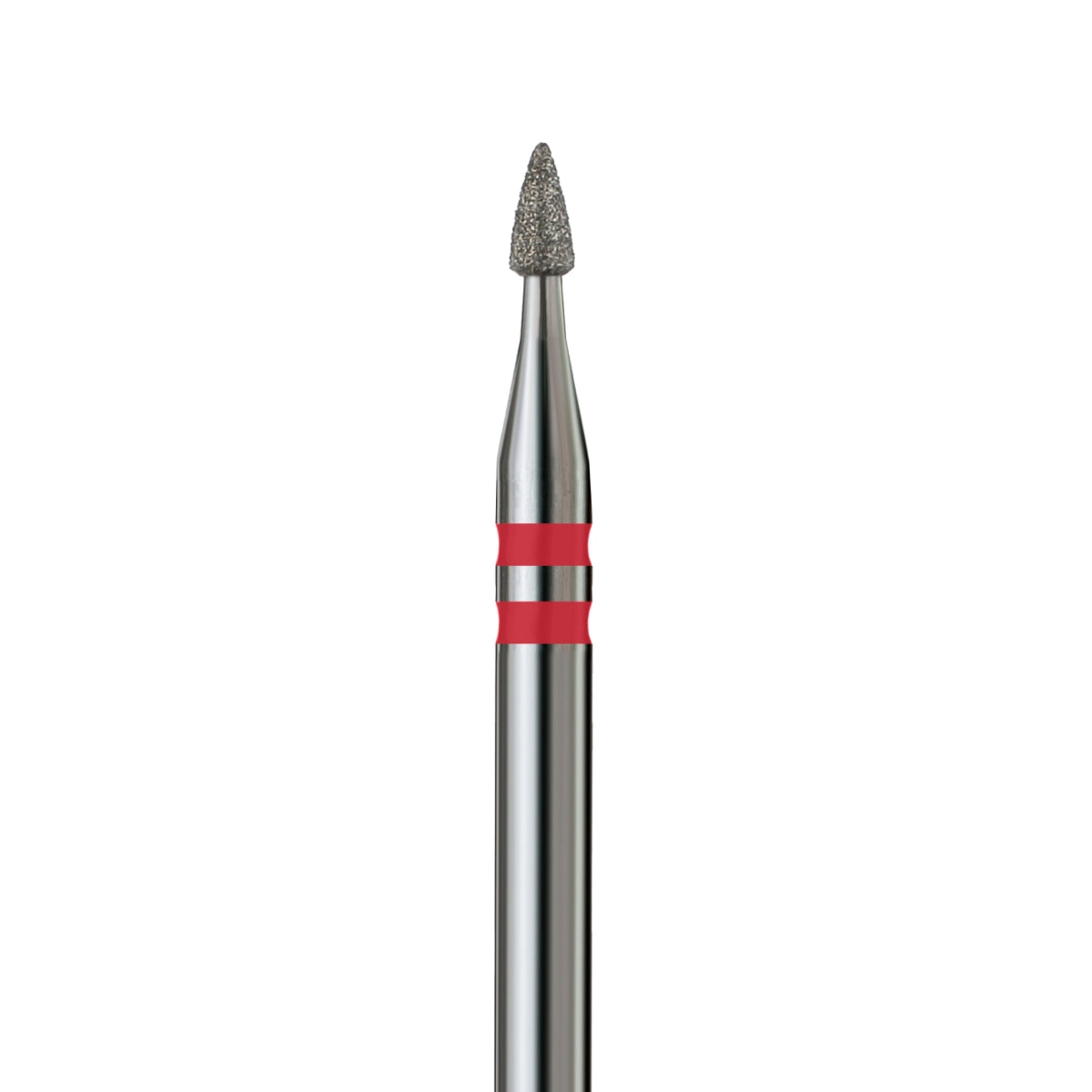 KVADRO Diamond Nail Drill Bit – Pointed Cone 0.16 mm – Red