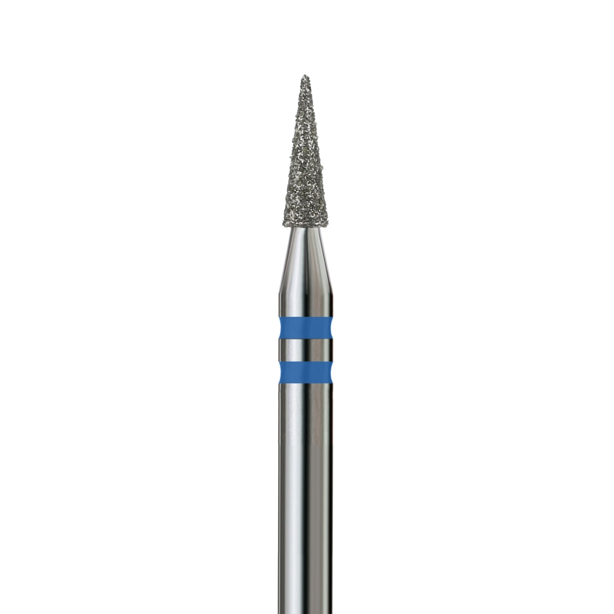 KVADRO Diamond Nail Drill Bit – Pointed Cone 0.20 mm – Blue