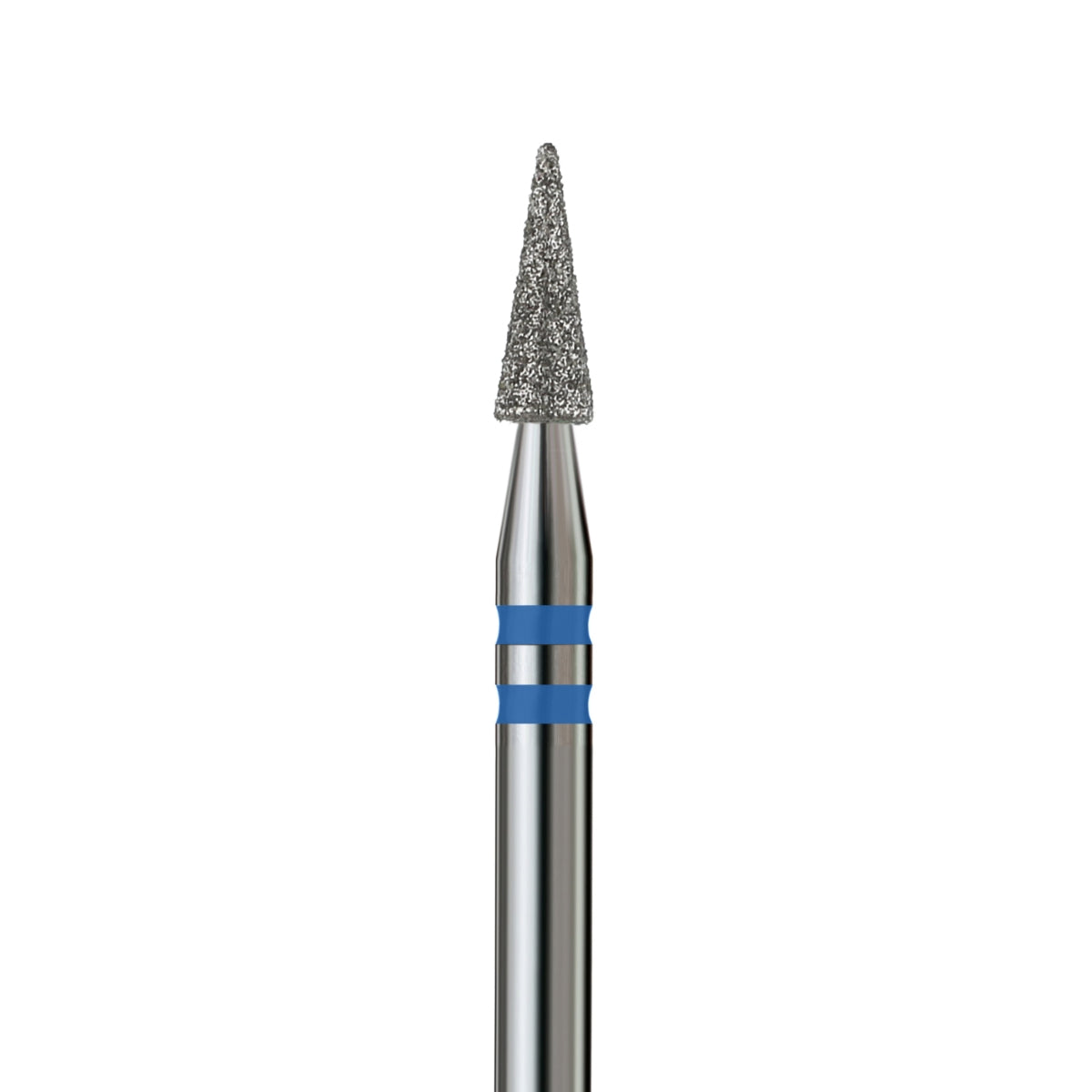 KVADRO Diamond Nail Drill Bit – Pointed Cone 0.25 mm – Blue