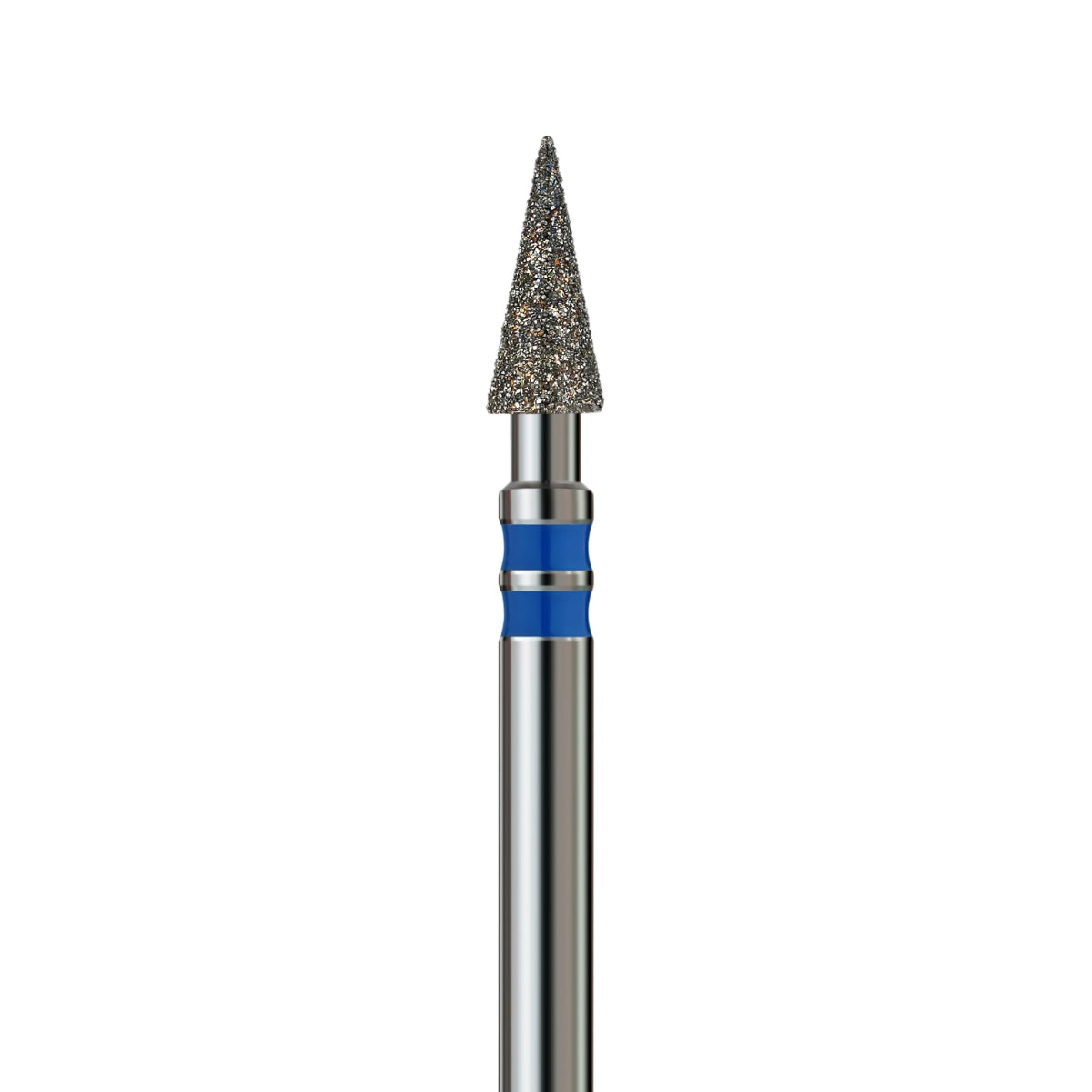 KVADRO Diamond Nail Drill Bit – Pointed Cone 0.30 mm – Blue